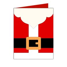 santa suit christmas card