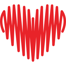 scribbled heart
