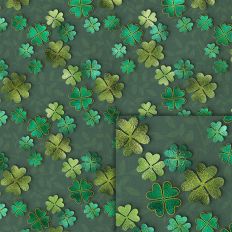 shamrock foil style pattern