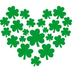 shamrock heart