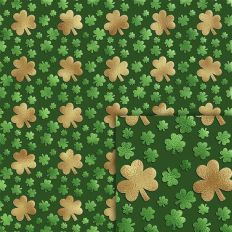 shamrocks foil style pattern