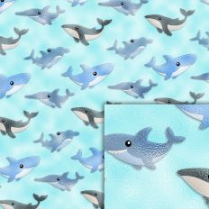 sharks foil style pattern