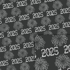 silver new year foil style pattern