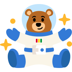 sitting space astronaut bear