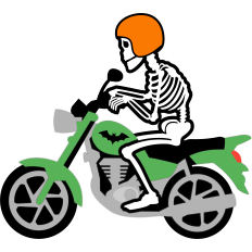 skeleton motorcycle