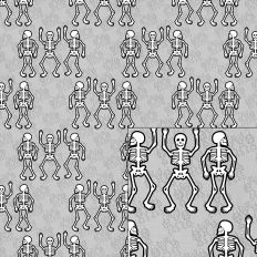 skeletons dance pattern