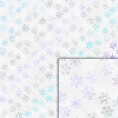 snowflakes foil style pattern