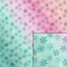 snowflakes foil style pattern