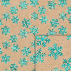 snowflakes kraft foil style pattern
