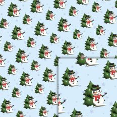 snowman inflated pattern