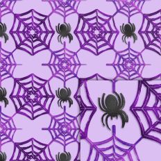 spider web black foil style pattern