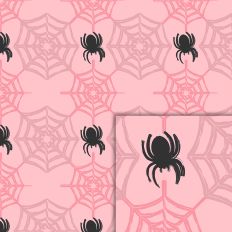 spider web pink pattern
