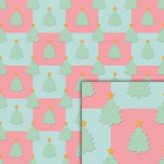 squares christmas tree pattern