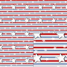 stars stripes blue and red pattern