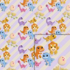 stripes dino pattern