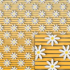 stripes flower foil style pattern