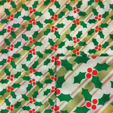 stripes holly foil style pattern