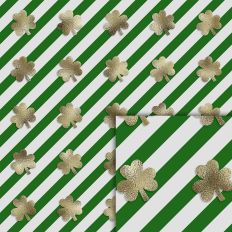 stripes shamrocks pattern