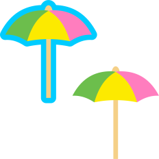 summer beach umbrella