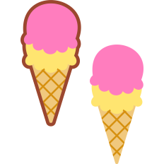 summer ice cream cone