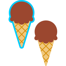 summer ice cream cone