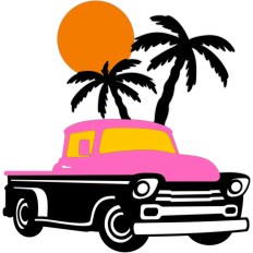 summer vintage truck