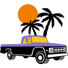summer vintage truck