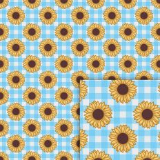 sunflower blue pattern