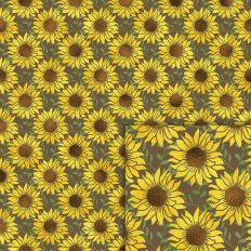 sunflowers foil style pattern