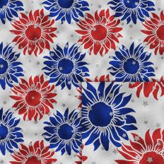sunflowers usa foil style pattern