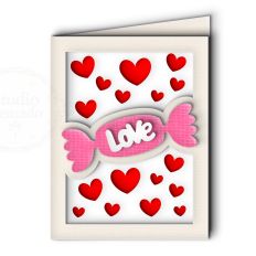 sweet candy love card