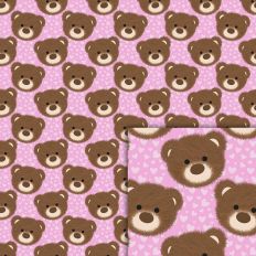 teddy bear hearts pattern