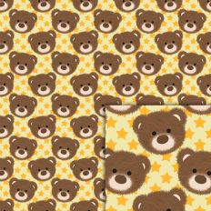 teddy bear stars pattern