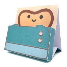 toast bread note holder print and cut