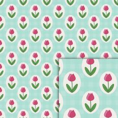 tulip pink pattern