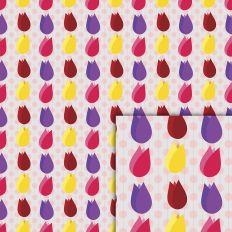tulips flowers pattern