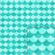 turquoise mermaid scales foil style pattern