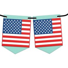 usa flag banner