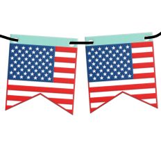 usa flag banner
