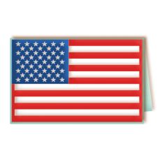usa flag card