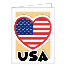 usa love card