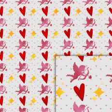 valentines day foil style pattern