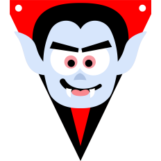 vampire halloween banner