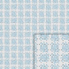 white blue circuits pattern
