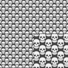 white skull pattern