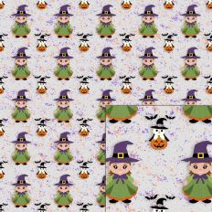 witch and cat pattern