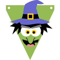 witch halloween banner