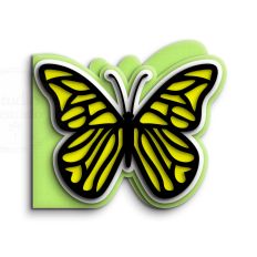 yellow butterfly card