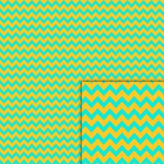 yellow turquoise chevron pattern