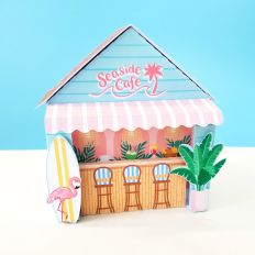 Seaside Cafe Print and Cut 3D Box